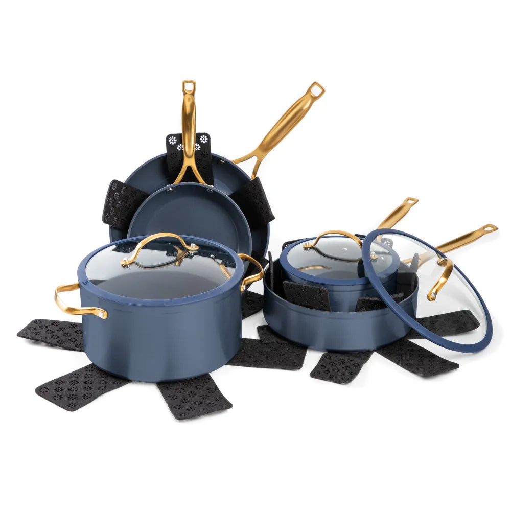 Thyme & Table Non-Stick Pots and Pans 12-Piece Cookware Set pots and pans set cooking pots set